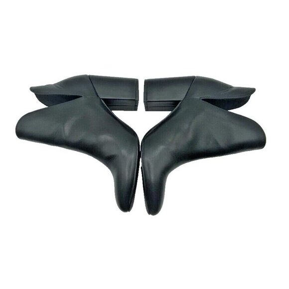 Madden Girl Chunky Black Faux Leather Ankle Booties Heeled Boots Sz 6.5 M Boho - Picture 2 of 11